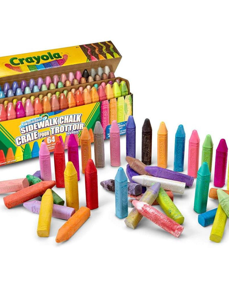 64 craies pour trottoir - Art & bricolage - Boutique LeoLudo - Crayola