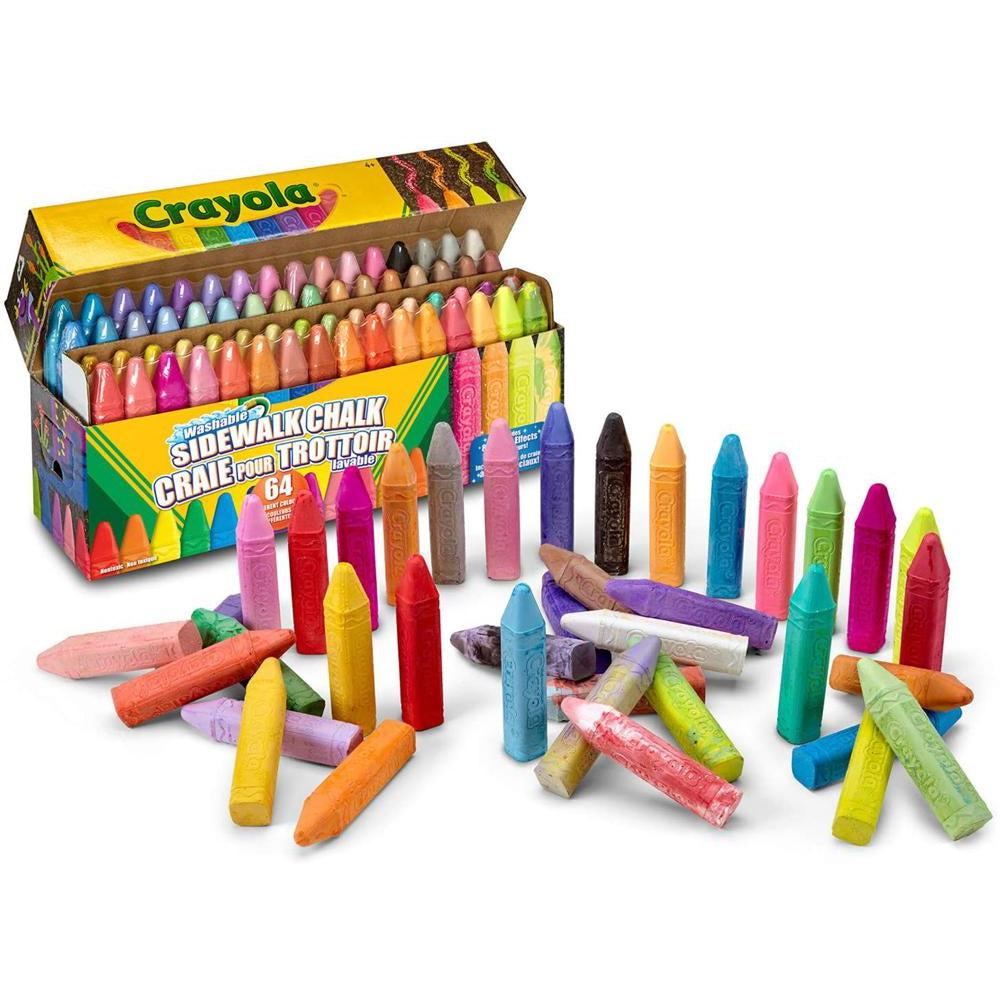 64 craies pour trottoir - Art & bricolage - Boutique LeoLudo - Crayola