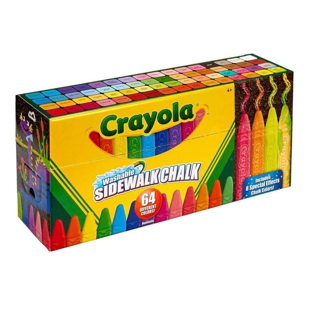 64 craies pour trottoir - Art & bricolage - Boutique LeoLudo - Crayola