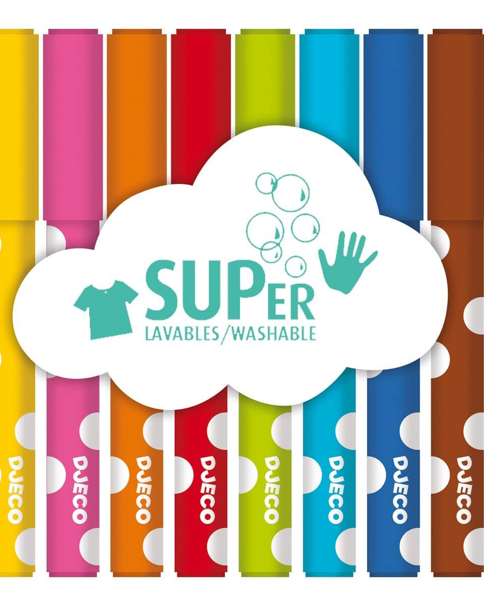8 feutres pour les petits - Art & bricolage - Boutique LeoLudo - Djeco