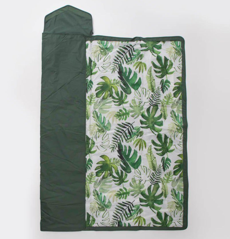 Couverture d'extérieur 5 x 5 - Tropical Leaf-Couvertures-Little Unicorn-Boutique LeoLudo