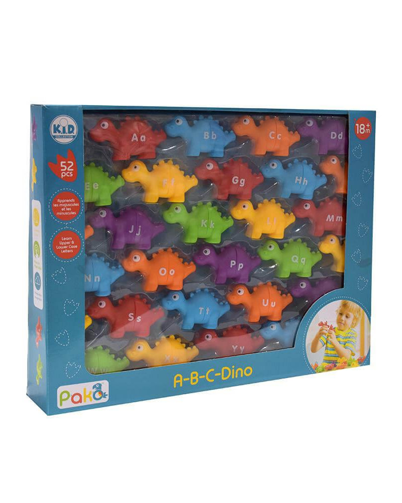 A - B - C Dino 52 pièces - Jeux éducatifs - Boutique LeoLudo - Pako