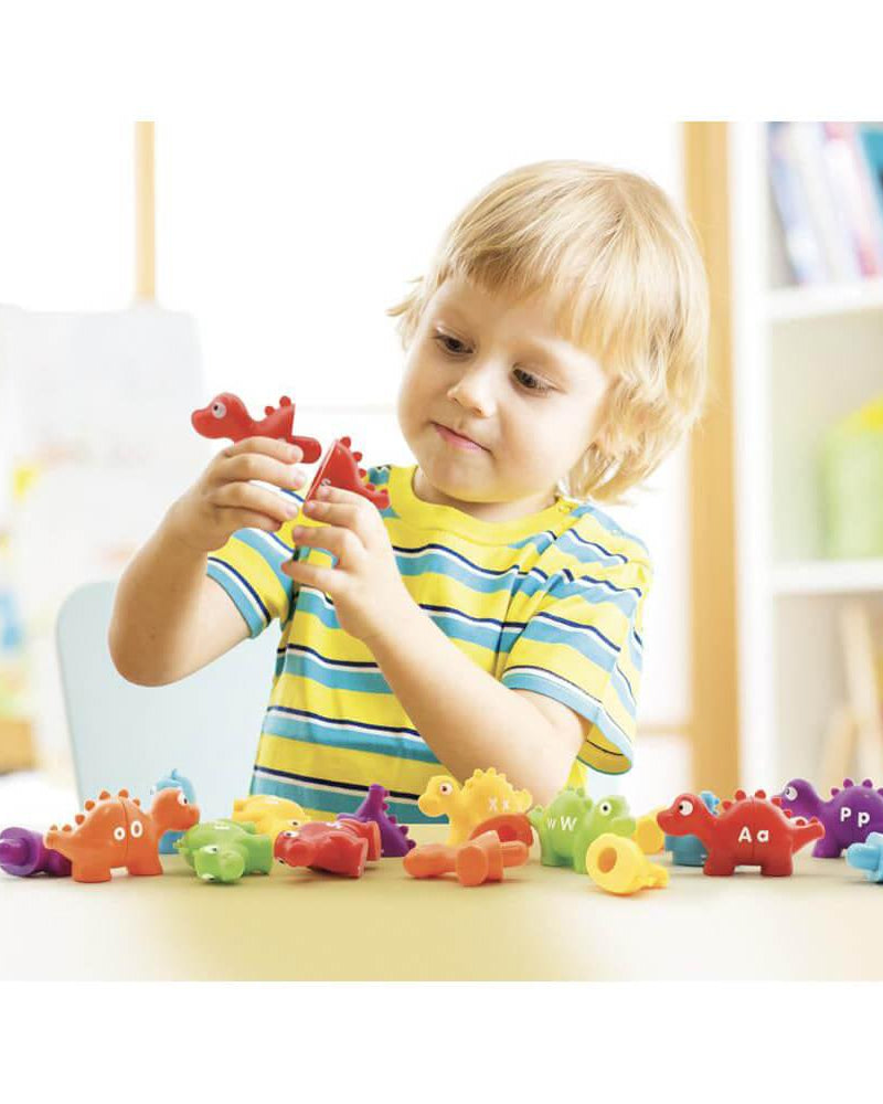 A - B - C Dino 52 pièces - Jeux éducatifs - Boutique LeoLudo - Pako