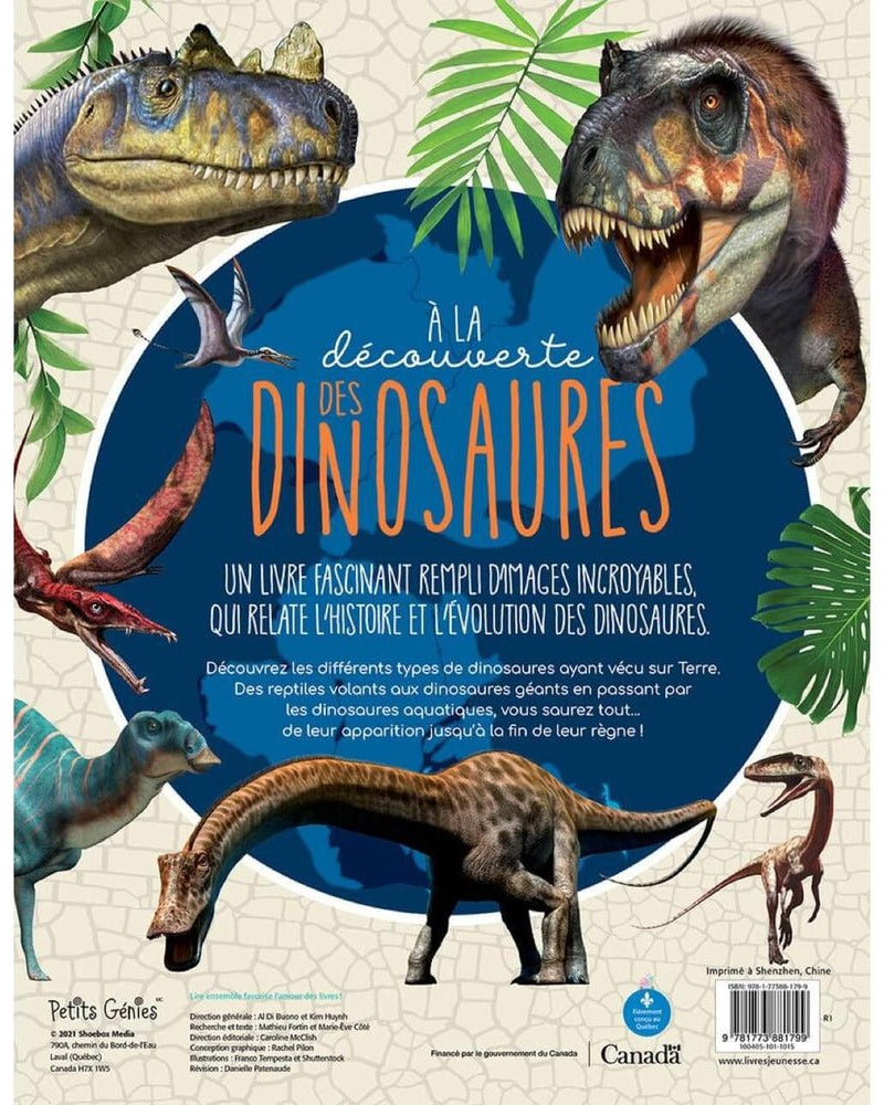 À la découverte des dinosaures - Livres - Boutique LeoLudo - Petits Génies