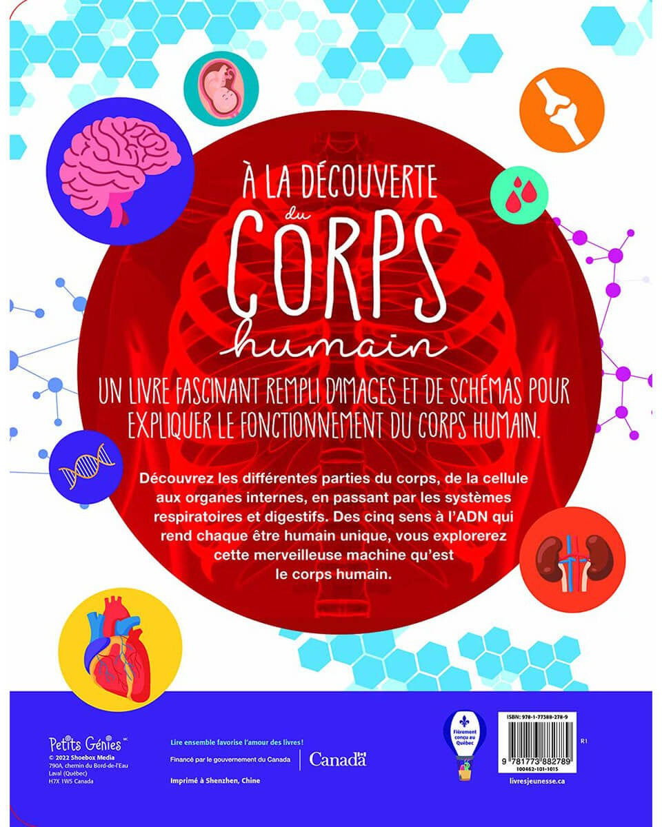 À la découverte du corps humain - Livres - Boutique LeoLudo - Petits Génies