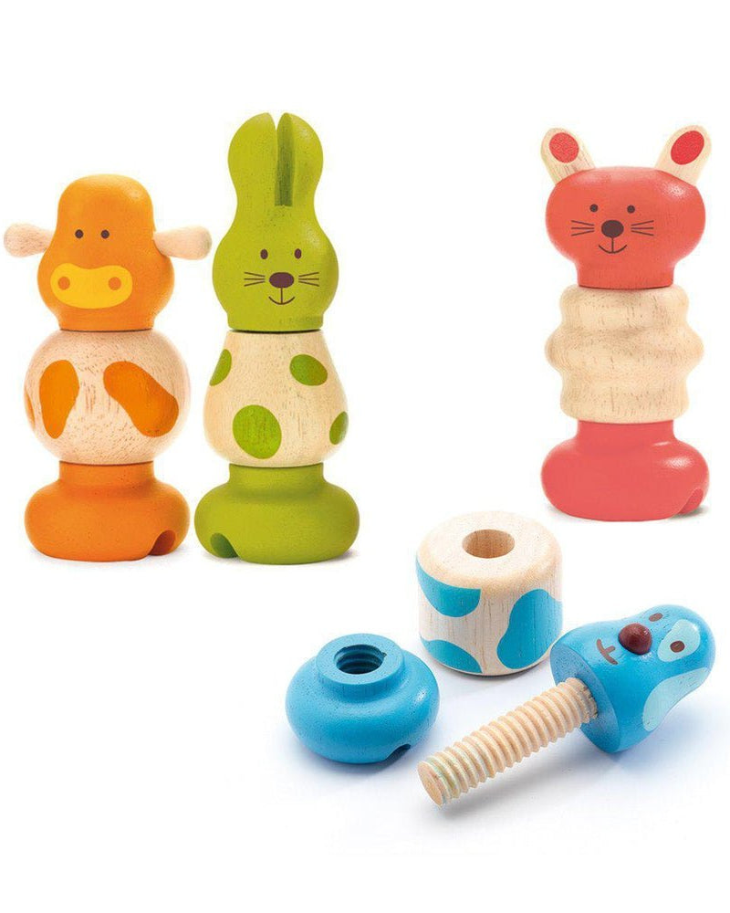 Animaux à visser Vis - Animo - Jeux d'assemblage - Boutique LeoLudo - Djeco
