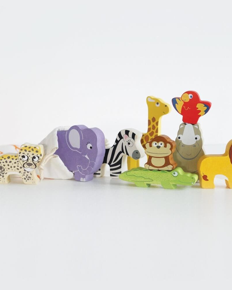 Animaux d'Afrique à empiler - Jouets à trier & empiler - Boutique LeoLudo - Le Toy Van