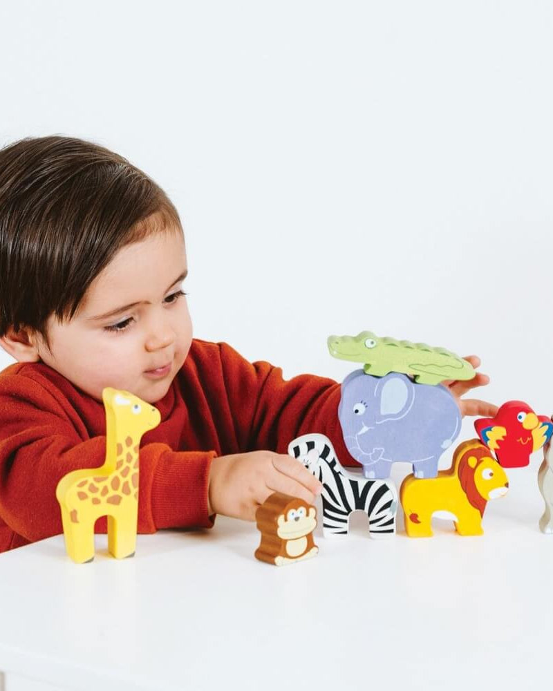 Animaux d'Afrique à empiler - Jouets à trier & empiler - Boutique LeoLudo - Le Toy Van