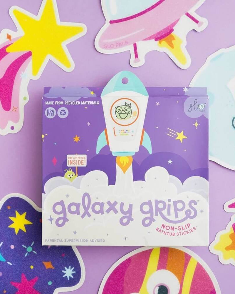 Autocollants antidérapants de baignoire Galaxy Grips - Jouets de bain - Boutique LeoLudo - Glo Pals