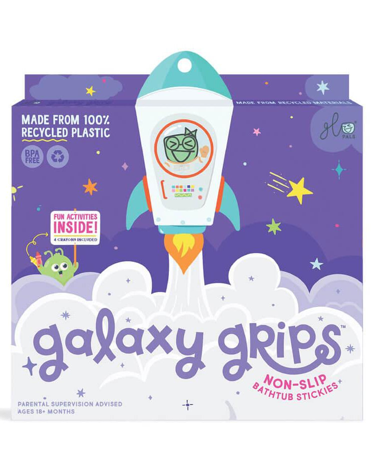 Autocollants antidérapants de baignoire Galaxy Grips - Jouets de bain - Boutique LeoLudo - Glo Pals