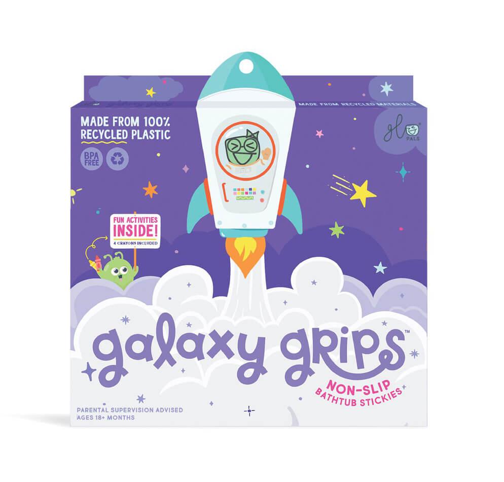 Autocollants antidérapants de baignoire Galaxy Grips - Jouets de bain - Boutique LeoLudo - Glo Pals