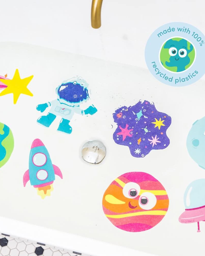 Autocollants antidérapants de baignoire Galaxy Grips - Jouets de bain - Boutique LeoLudo - Glo Pals