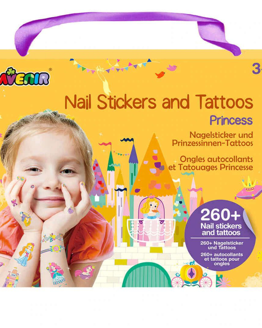 Autocollants pour ongles et tatouages - Princesse - Art & bricolage - Boutique LeoLudo - Avenir