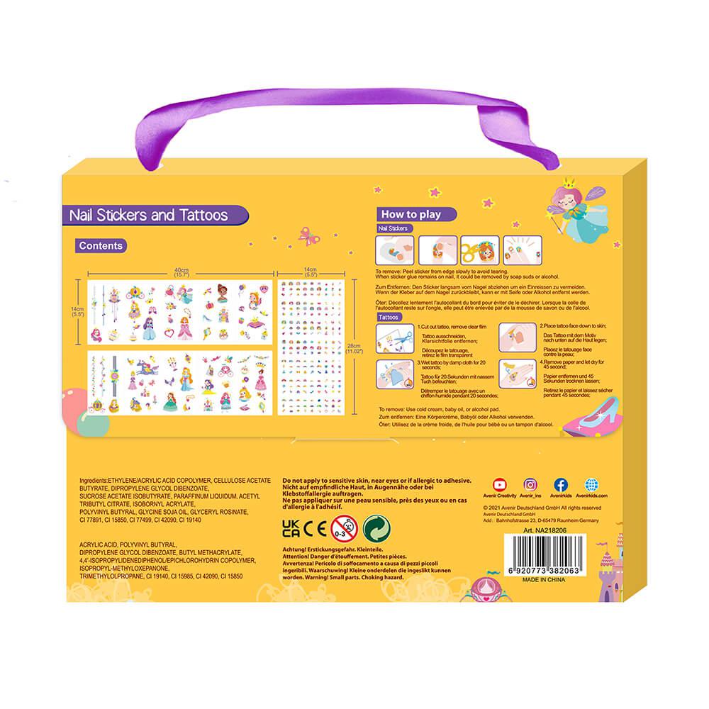 Autocollants pour ongles et tatouages - Princesse - Art & bricolage - Boutique LeoLudo - Avenir