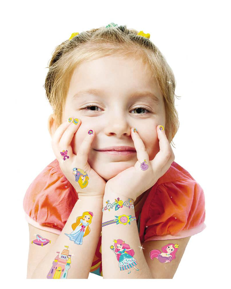 Autocollants pour ongles et tatouages - Princesse - Art & bricolage - Boutique LeoLudo - Avenir