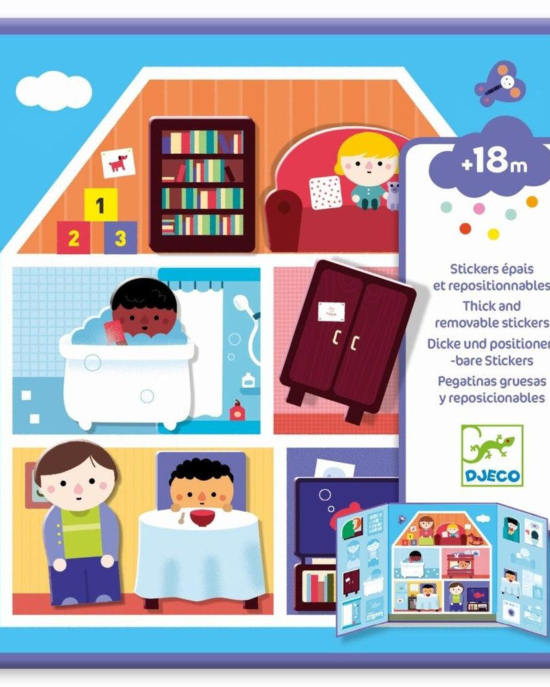 Autocollants réutilisables - La maison - Art & bricolage - Boutique LeoLudo - Djeco