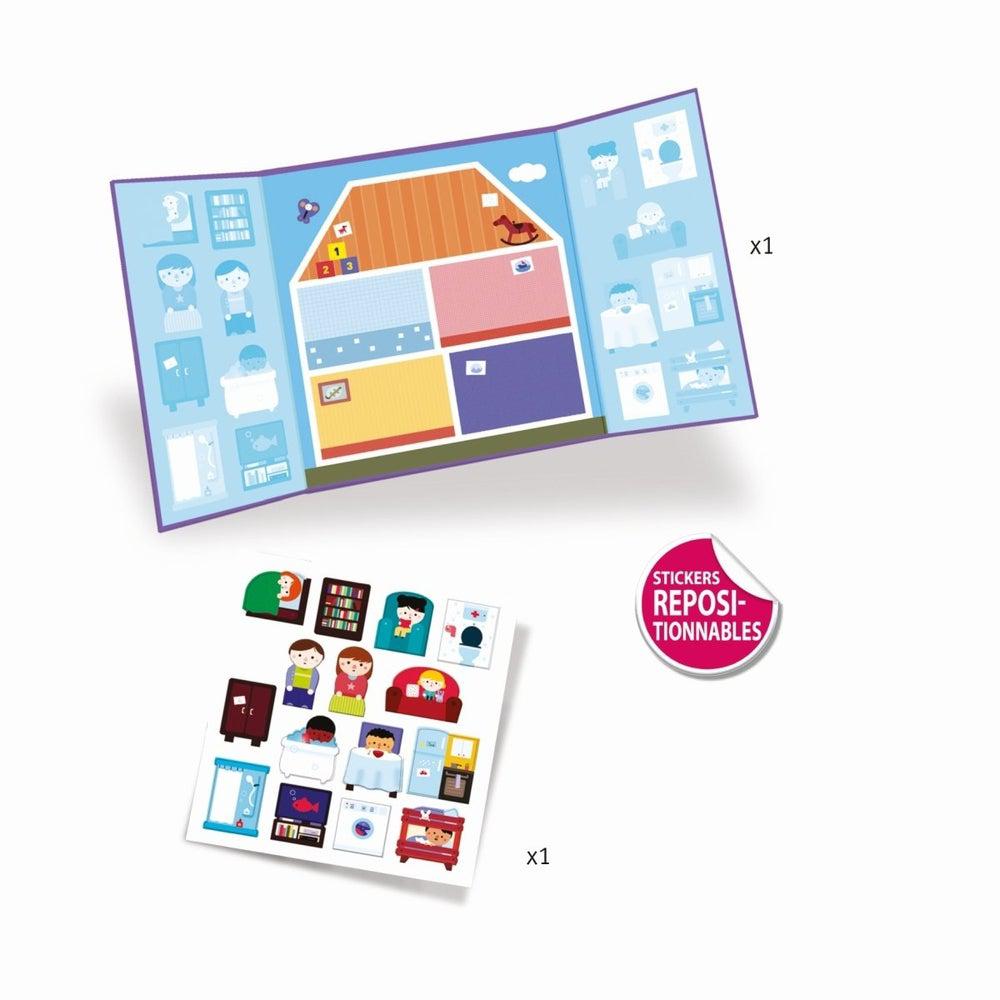 Autocollants réutilisables - La maison - Art & bricolage - Boutique LeoLudo - Djeco