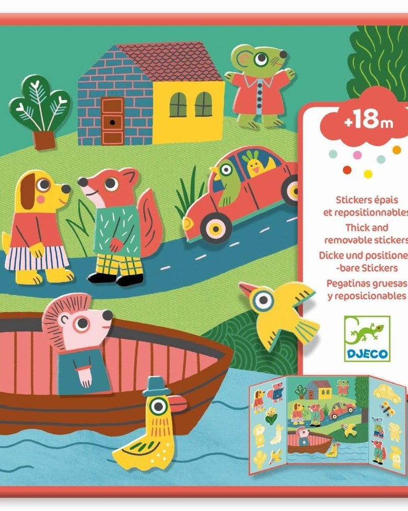 Autocollants réutilisables - Les animaux - Art & bricolage - Boutique LeoLudo - Djeco