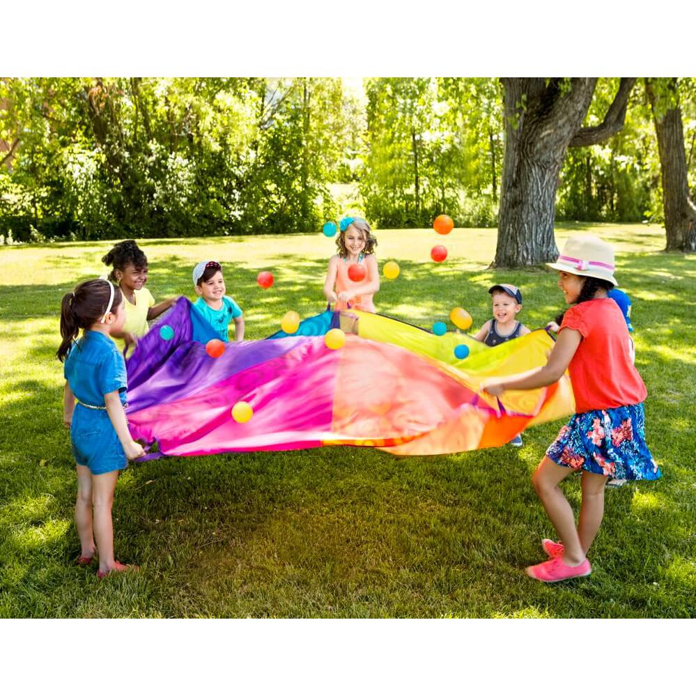 B. Active: Parachute Woo - Hue + 15 balles - Jeu actif - Boutique LeoLudo - B. toys