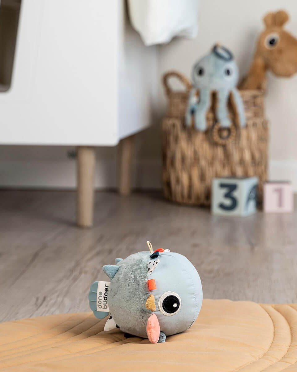 Balle d'activités d'éveil - Poisson Puffee -Jouets d'éveil- Boutique LeoLudo-Done by Deer