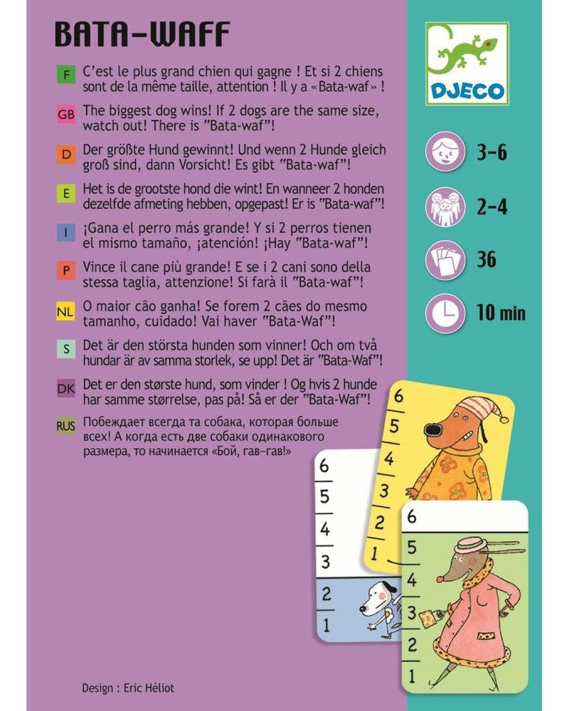 Bata - waf - Jeu de bataille pour tout - petits - Jeux de société - Boutique LeoLudo - Djeco