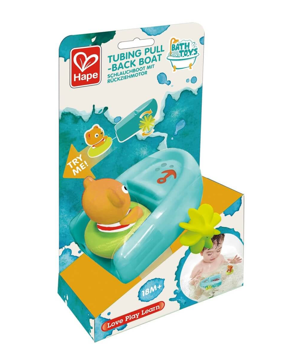 Bateau et tube à tirer - Jouets de bain - Boutique LeoLudo - Hape