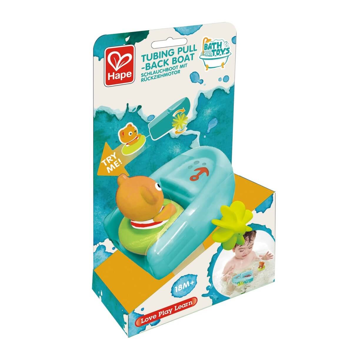Bateau et tube à tirer - Jouets de bain - Boutique LeoLudo - Hape