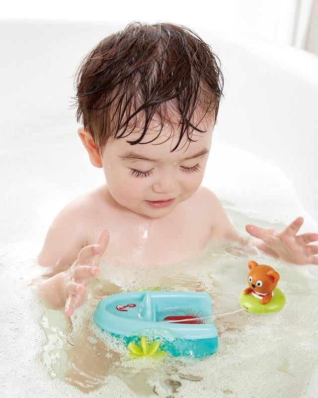 Bateau et tube à tirer - Jouets de bain - Boutique LeoLudo - Hape