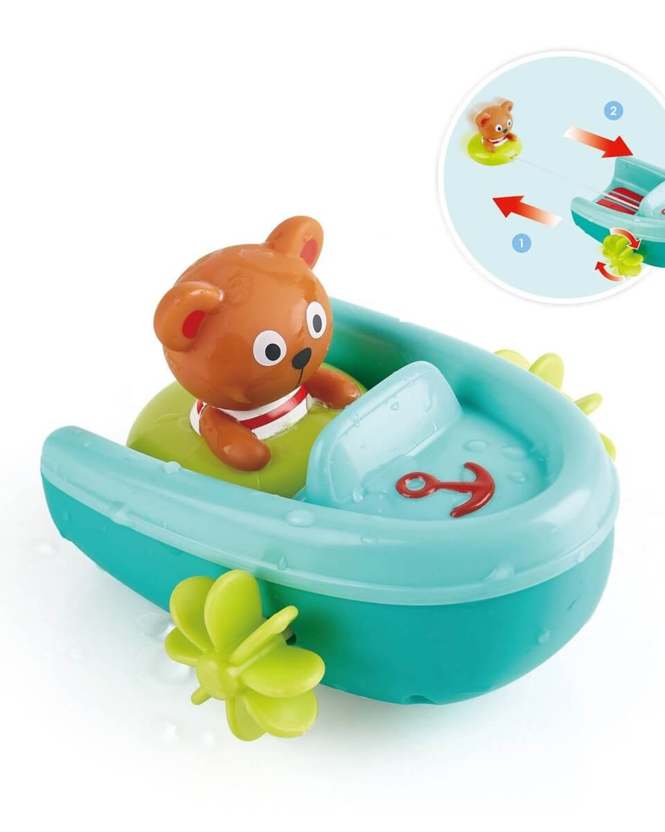Bateau et tube à tirer - Jouets de bain - Boutique LeoLudo - Hape