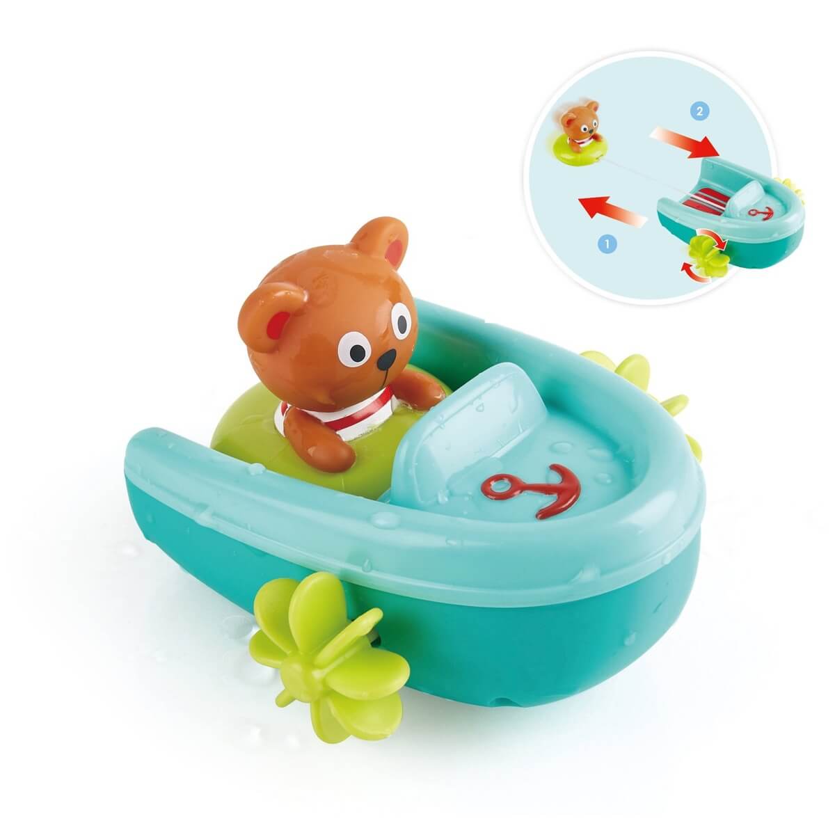 Bateau et tube à tirer - Jouets de bain - Boutique LeoLudo - Hape