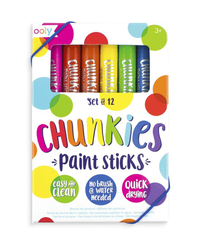 Bâtonnets de peinture Chunkies classique (ensemble de 12) - Art & bricolage - Boutique LeoLudo - OOLY