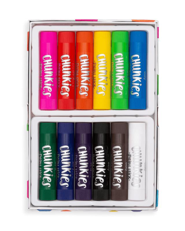 Bâtonnets de peinture Chunkies classique (ensemble de 12) - Art & bricolage - Boutique LeoLudo - OOLY