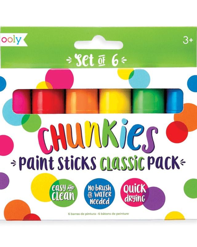 Bâtonnets de peinture Chunkies (ensemble de 6) - Art & bricolage - Boutique LeoLudo - OOLY