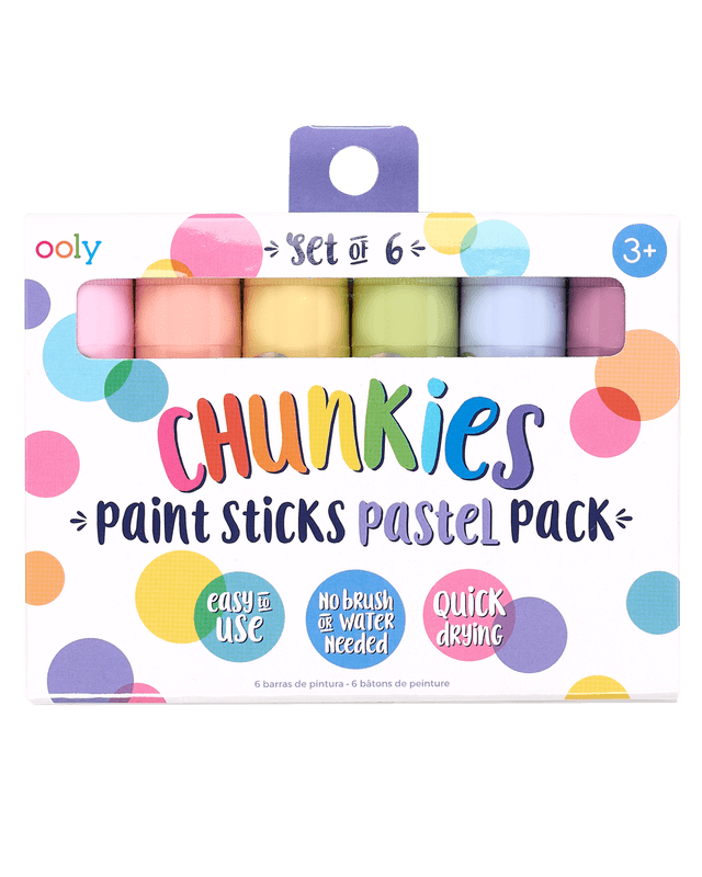 Bâtonnets de peinture Chunkies - Pastel (lot de 6) - Art & bricolage - Boutique LeoLudo - OOLY