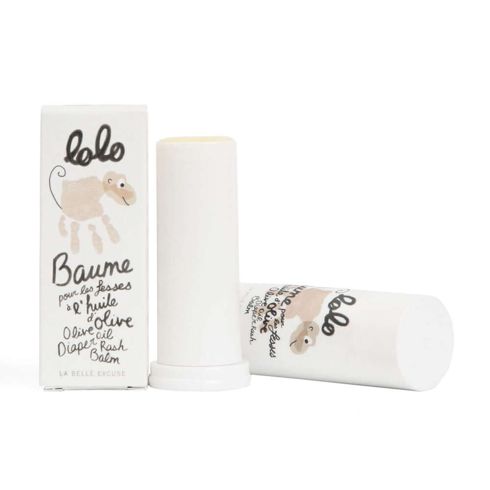 Baume pour les fesses à l'huile d'olive (12g) - Soins et hygiène - Boutique LeoLudo - lolo et moi