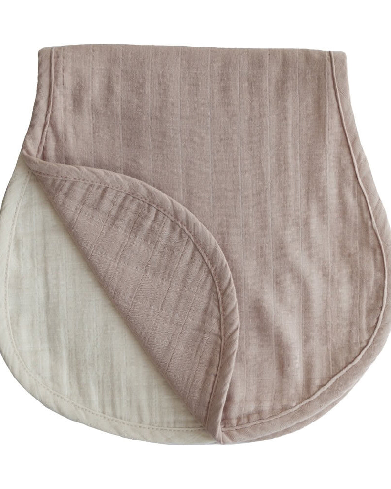 Bavoirs d'épaule en mousseline - Natural/Fog (paquet de 2) - Bavoirs - Boutique LeoLudo - Mushie