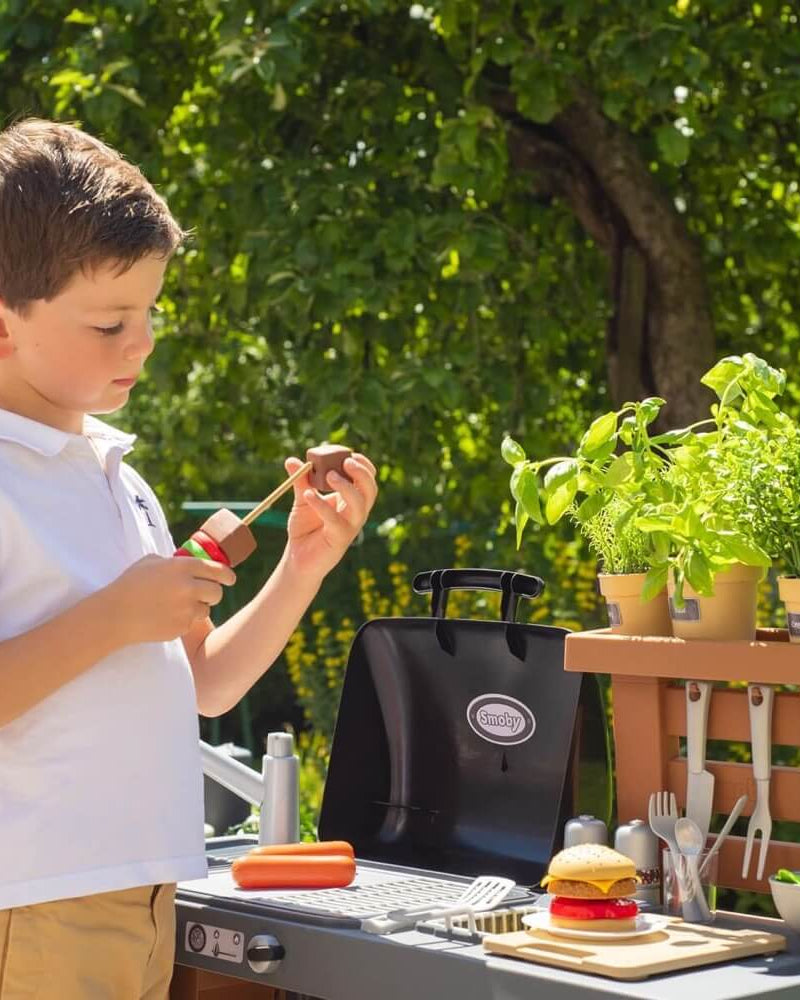 BBQ et cuisine d'extérieur toute équipée (43 accessoires) - Jouets d'imitation - Boutique LeoLudo - Smoby
