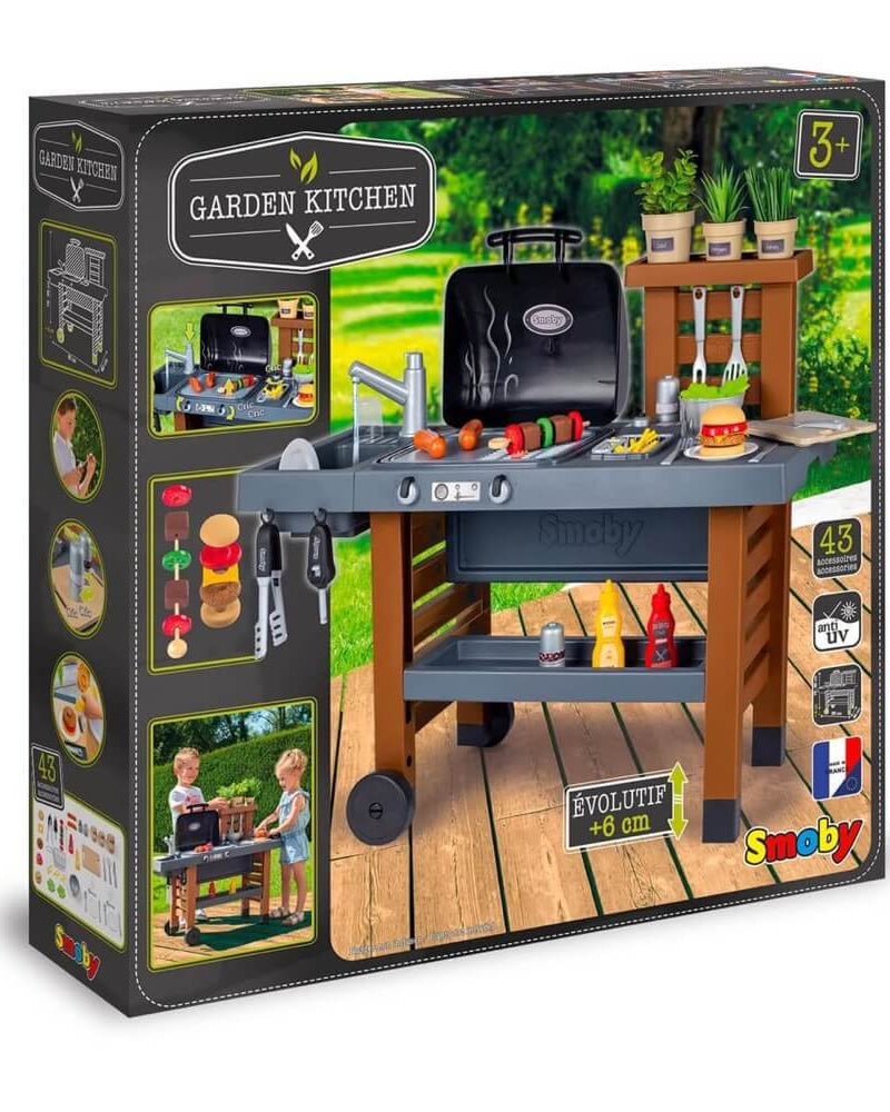 BBQ et cuisine d'extérieur toute équipée (43 accessoires) - Jouets d'imitation - Boutique LeoLudo - Smoby