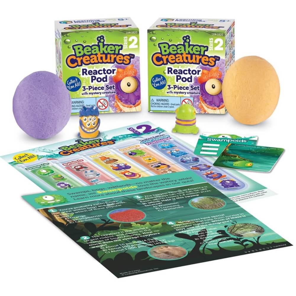 Beaker Creatures - Capsule de réacteur avec créature mystérieuse (série 2) - Jeux scientifiques - Boutique LeoLudo - Learning Resources