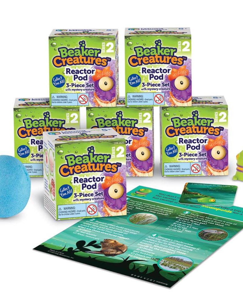 Beaker Creatures - Capsule de réacteur avec créature mystérieuse (série 2) - Jeux scientifiques - Boutique LeoLudo - Learning Resources