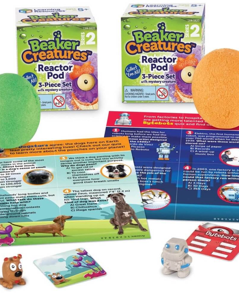 Beaker Creatures - Capsule de réacteur avec créature mystérieuse (série 2) - Jeux scientifiques - Boutique LeoLudo - Learning Resources