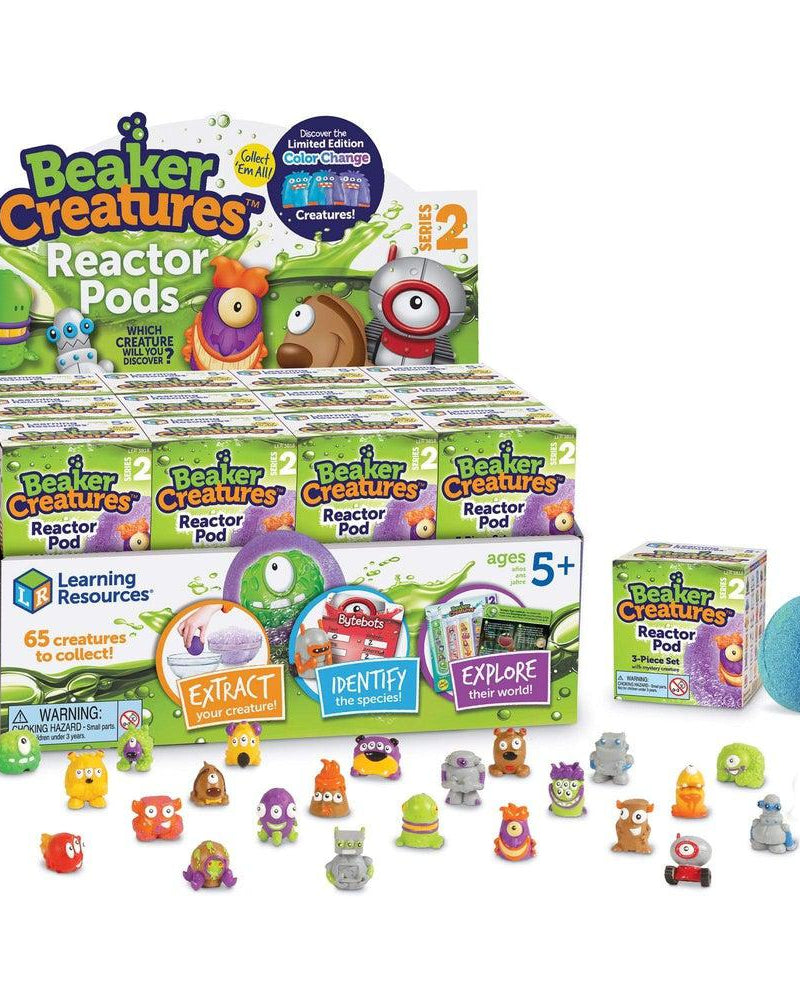 Beaker Creatures - Capsule de réacteur avec créature mystérieuse (série 2) - Jeux scientifiques - Boutique LeoLudo - Learning Resources