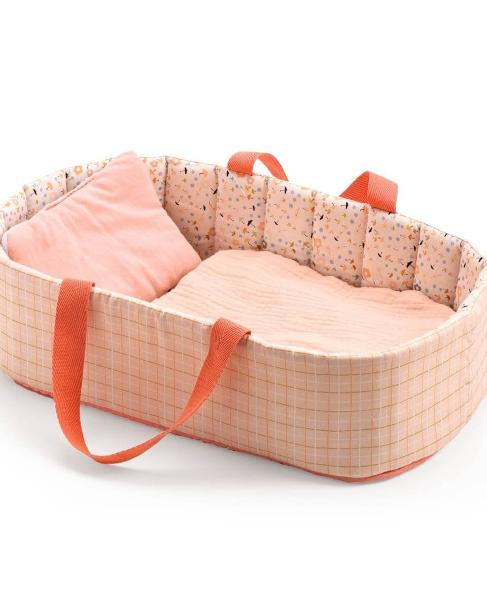 Berceau Pink Lines pour poupée Pomea - Accessoires poupée - Boutique LeoLudo - Djeco