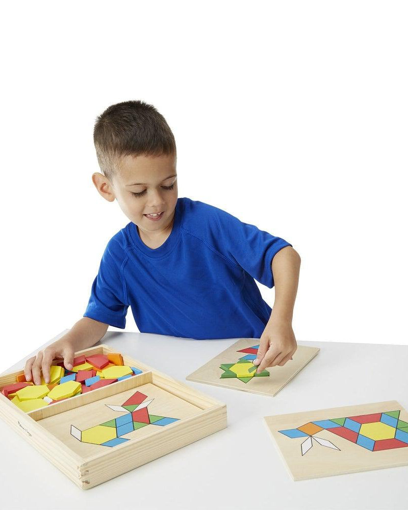 Blocs et planches de motifs -Jeux de motricité fine- Boutique LeoLudo-Melissa & Doug