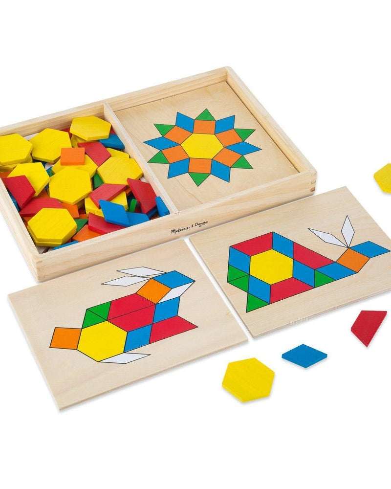 Blocs et planches de motifs -Jeux de motricité fine- Boutique LeoLudo-Melissa & Doug