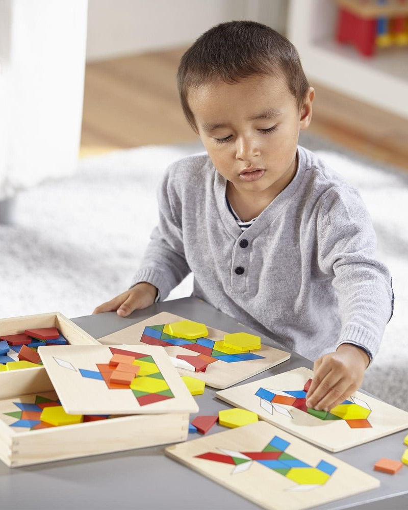 Blocs et planches de motifs -Jeux de motricité fine- Boutique LeoLudo-Melissa & Doug