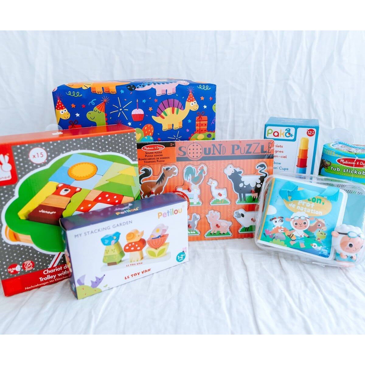 Boîte cadeaux d'anniversaire 1 an - Ensembles cadeaux - Boutique LeoLudo - LeoLudo