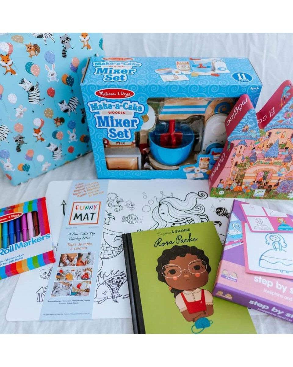 Boîte cadeaux d'anniversaire 4 ans - Ensembles cadeaux - Boutique LeoLudo - LeoLudo
