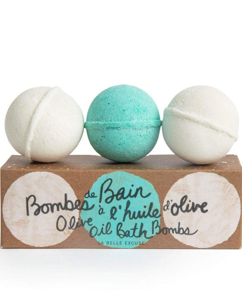 Bombes de bain à l'huile d'olive (3 x 90g) - Soins et hygiène - Boutique LeoLudo - lolo et moi