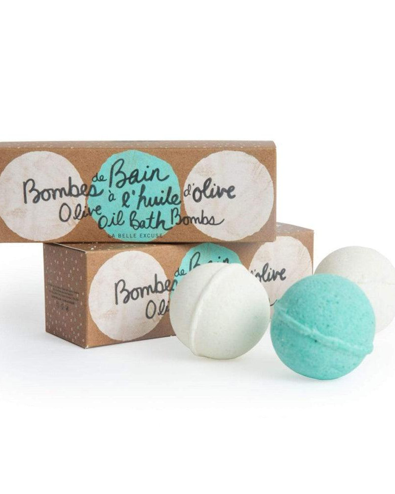 Bombes de bain à l'huile d'olive (3 x 90g) - Soins et hygiène - Boutique LeoLudo - lolo et moi